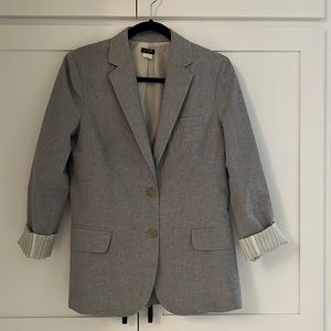 J Crew Women's Grey Blazer Size 4